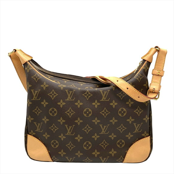 LOUIS VUITTON Authentic Brown Monogram Canvas Boulogne 30 Shoulder Bag - Picture 4 of 10